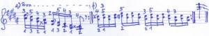 Chopin Übungen Terzenläufe e - f