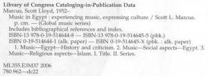 Music in Egypt Quelle ISBN