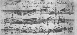 Bach BWV 1001 Adagio Anf Fassung C