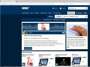 WDR 5 screenshot 25 Okt 2017