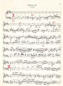 Bach Fuge in H Noten a#