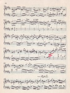 Bach Fuge in H Noten b