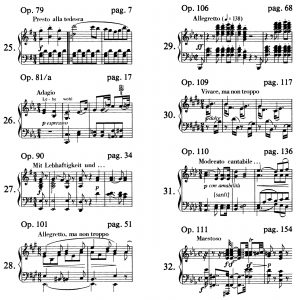 Beethoven letzte Klaviersonaten