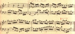 Bach B-dur Preludio cc Schluss
